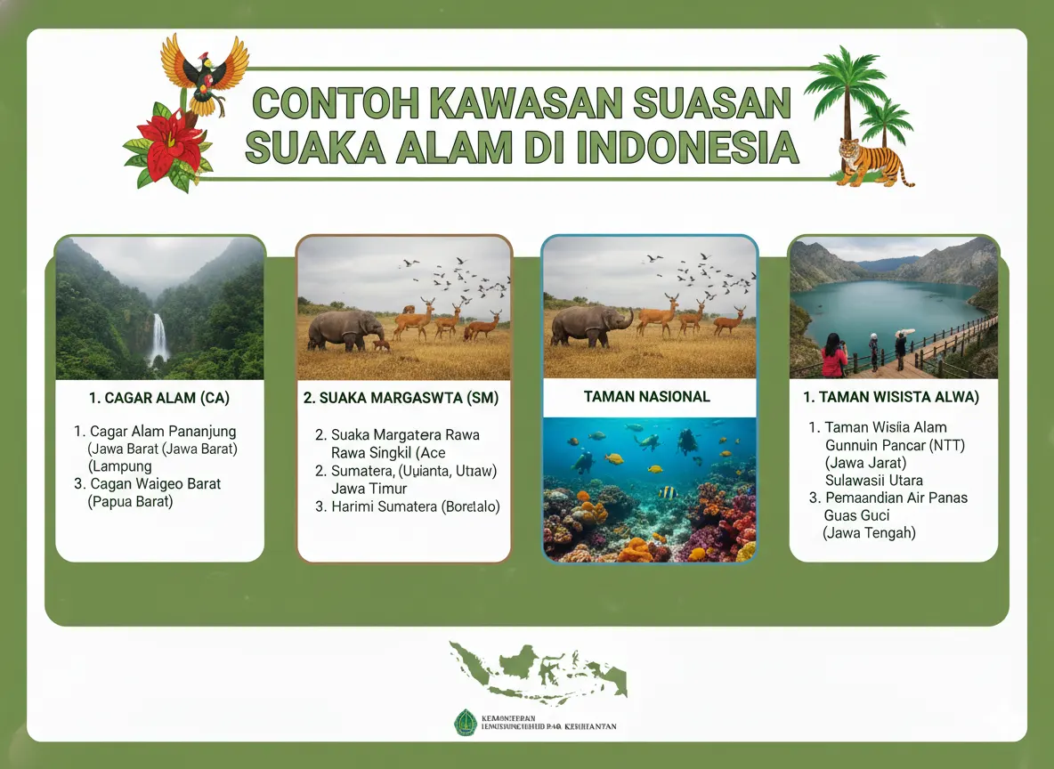 Contoh Kawasan Suaka Alam di Indonesia (ft.IA)