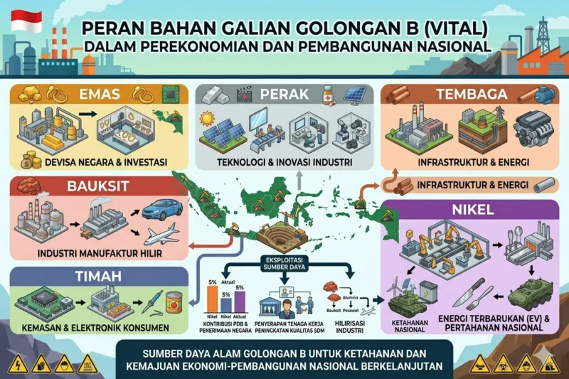 Peran Bahan Galian Golongan B dalam Perekonomian dan Pembangunan Nasional