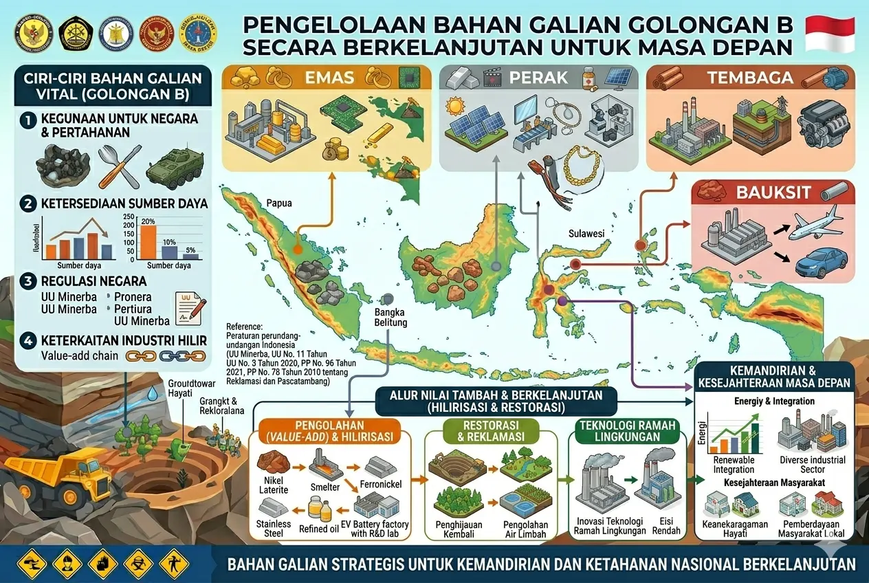 Pengelolaan Bahan Galian Golongan B Secara Berkelanjutan untuk Masa Depan (AiStudio)