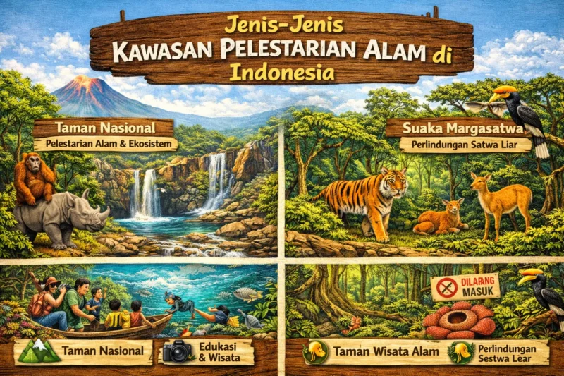 Jenis-Jenis Kawasan Pelestarian Alam di Indonesia