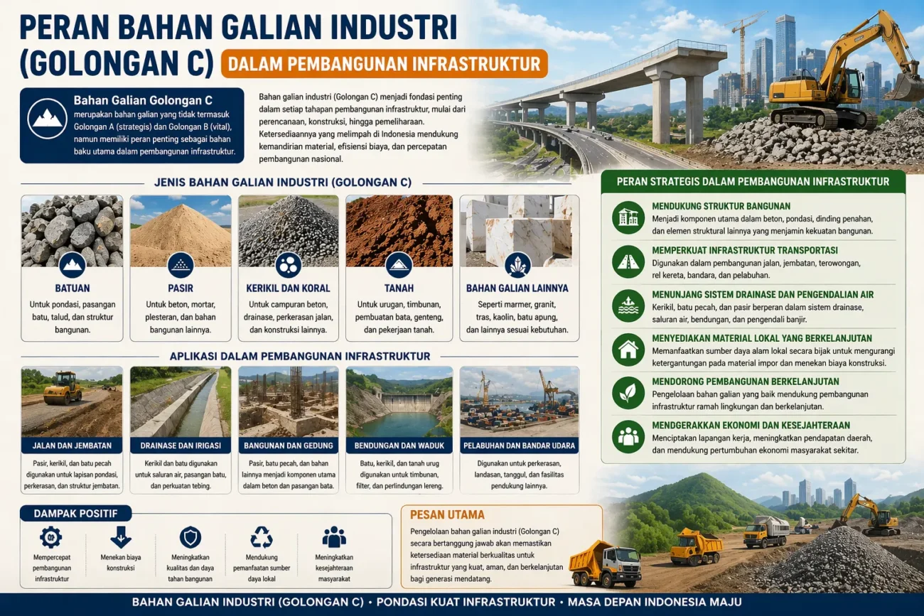 Peran Bahan Galian Industri (Golongan C) dalam Pembangunan Infrastruktur (AiStudio)