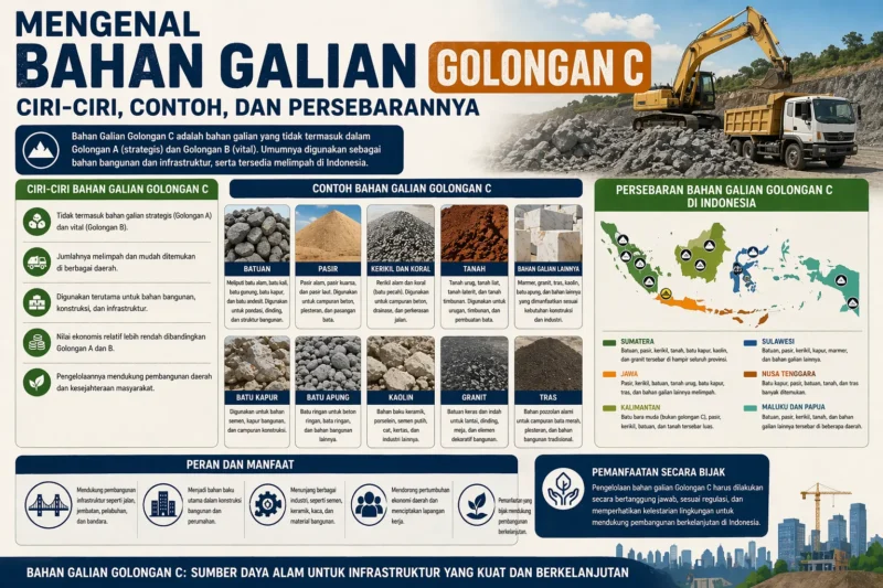 Mengenal Bahan Galian Golongan C: Ciri-Ciri, Contoh, dan Persebarannya