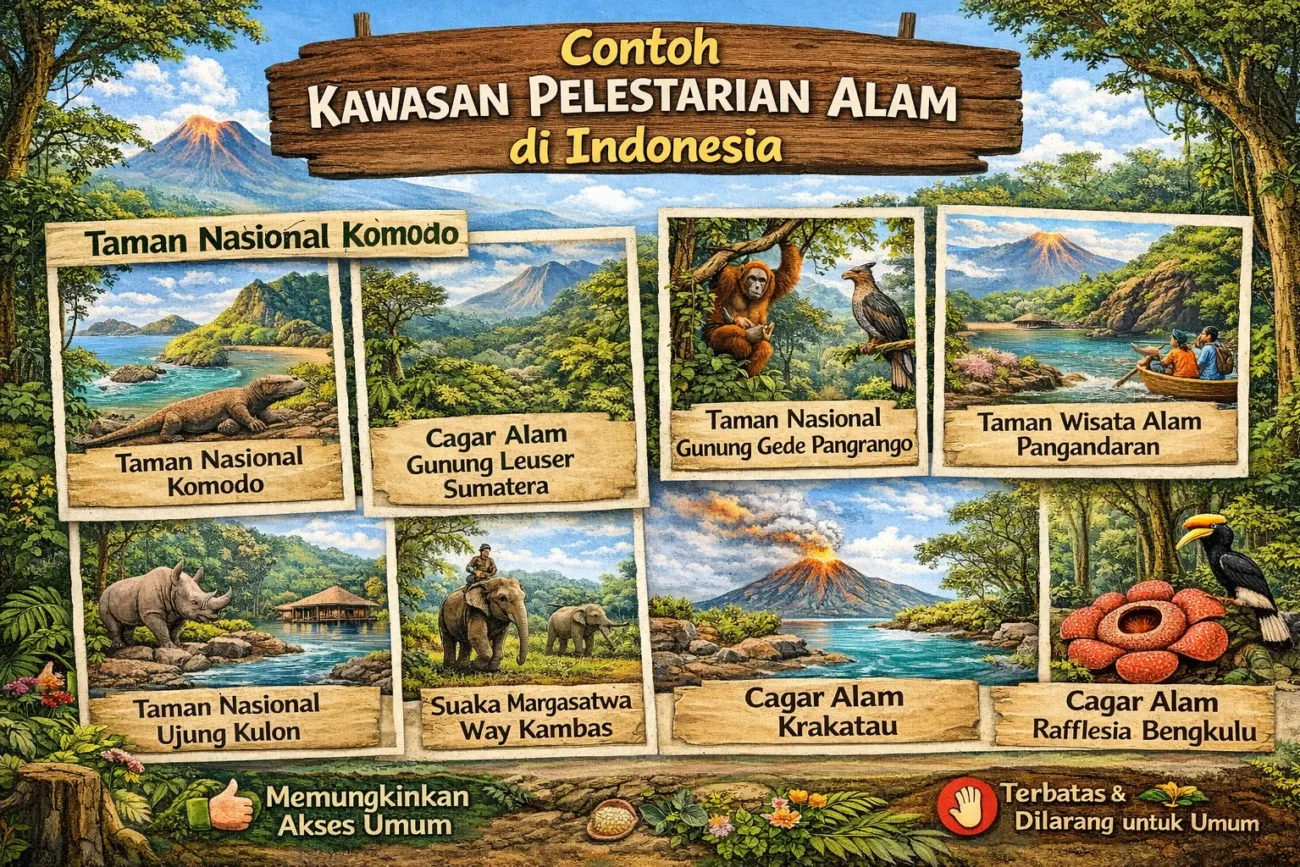Contoh Kawasan Pelestarian Alam di Indonesia (ft.iA)