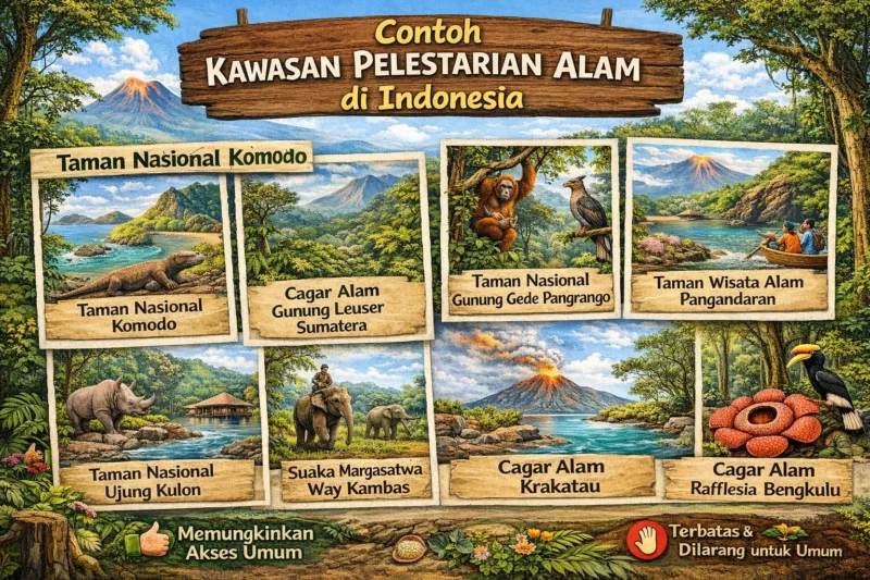 Contoh Kawasan Pelestarian Alam di Indonesia