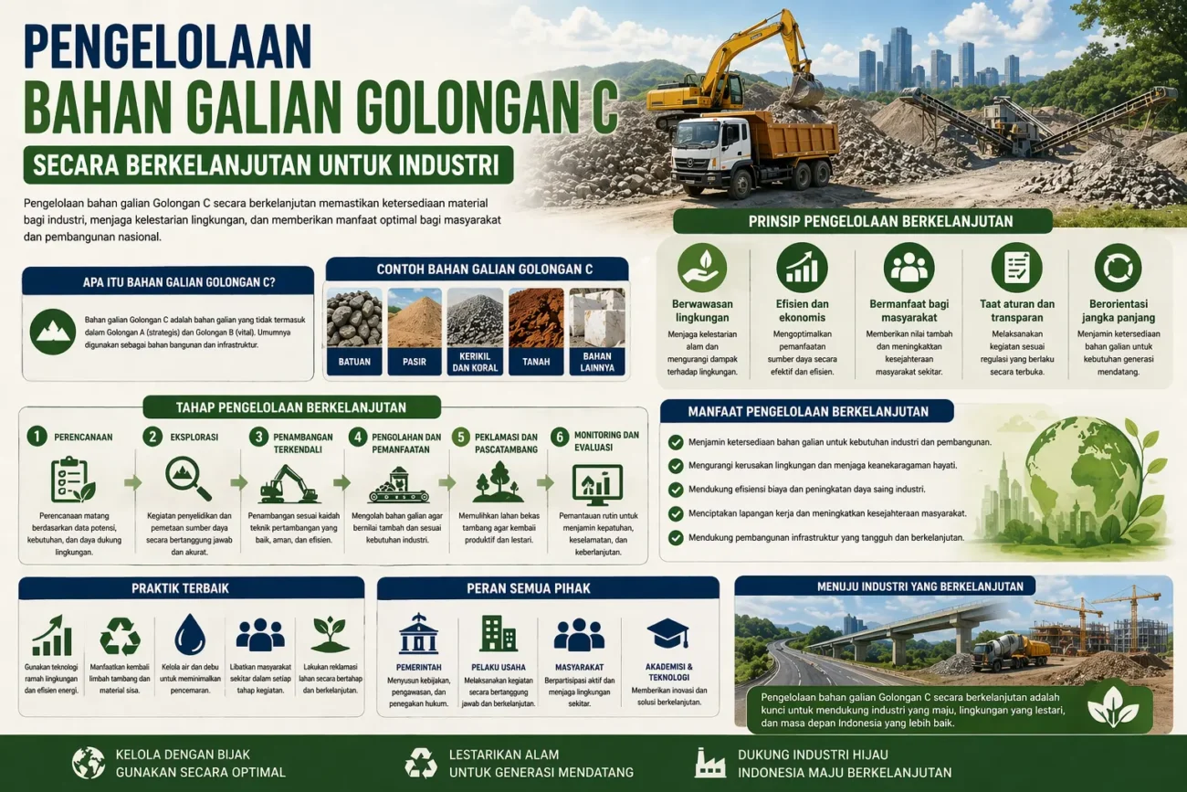 Pengelolaan Bahan Galian Golongan C Secara Berkelanjutan untuk Industri (AiStudio)