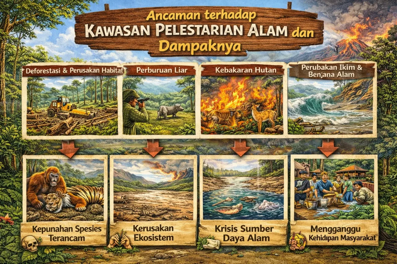 Ancaman terhadap Kawasan Pelestarian Alam dan Dampaknya (ft.iA)