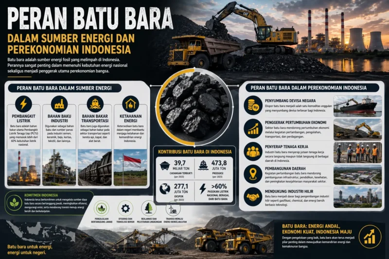 Peran Batu Bara dalam Sumber Energi dan Perekonomian Indonesia
