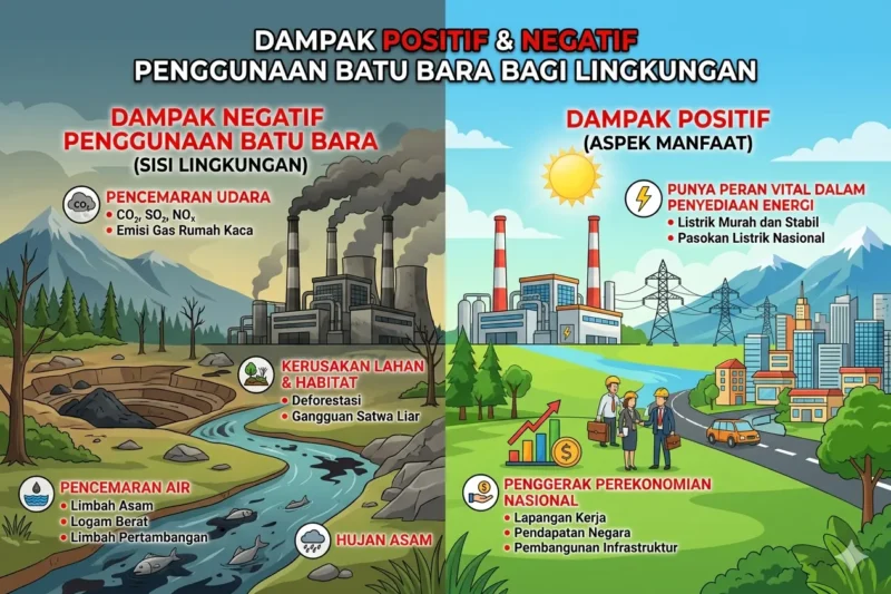 Dampak Positif dan Negatif Penggunaan Batu Bara bagi Lingkungan