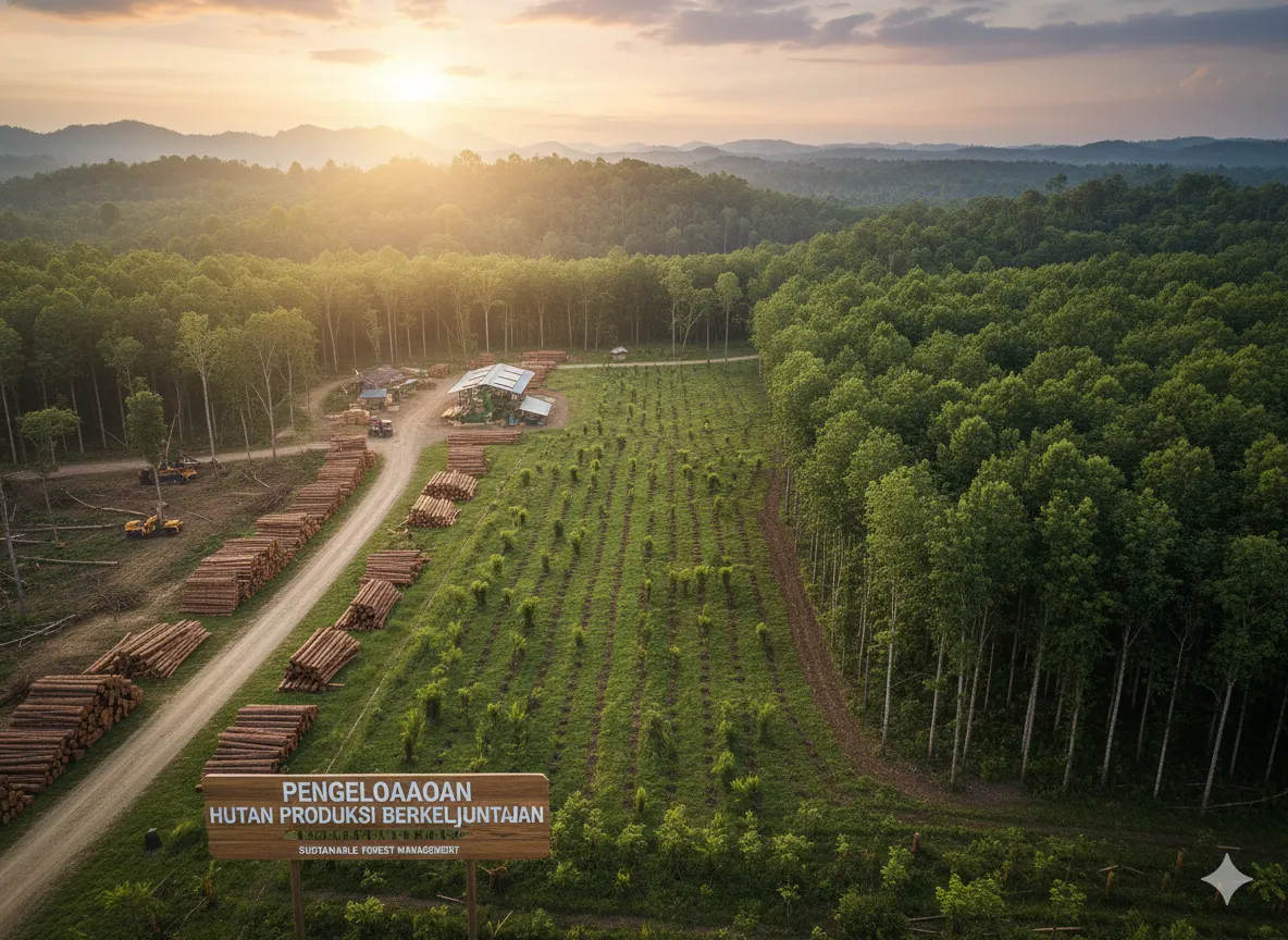 Pengelolaan Hutan Produksi secara Berkelanjutan (ft.istimewa)