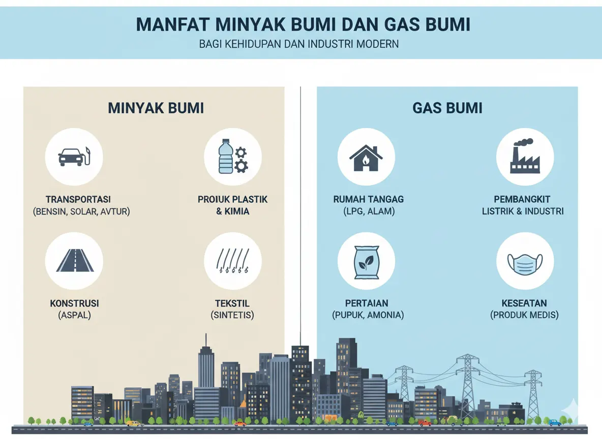 Manfaat Minyak Bumi dan Gas Bumi bagi Kehidupan dan Industri Modern (AiStudio)