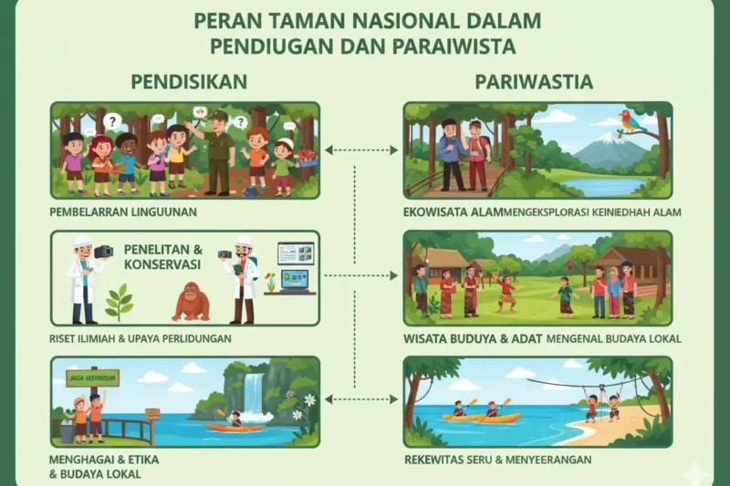 Peran Taman Nasional dalam Pendidikan dan Pariwisata