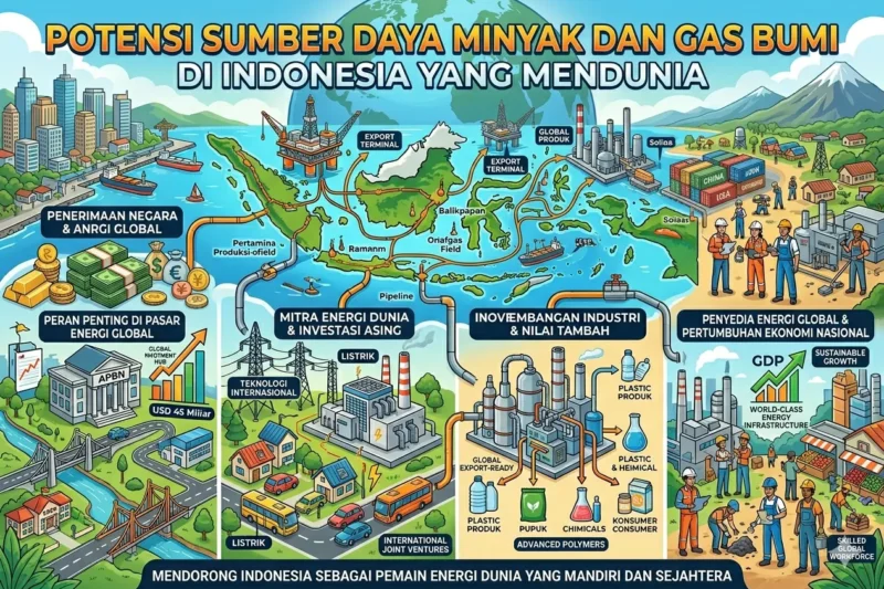 Potensi Sumber Daya Minyak Bumi dan Gas Bumi di Indonesia yang Mendunia