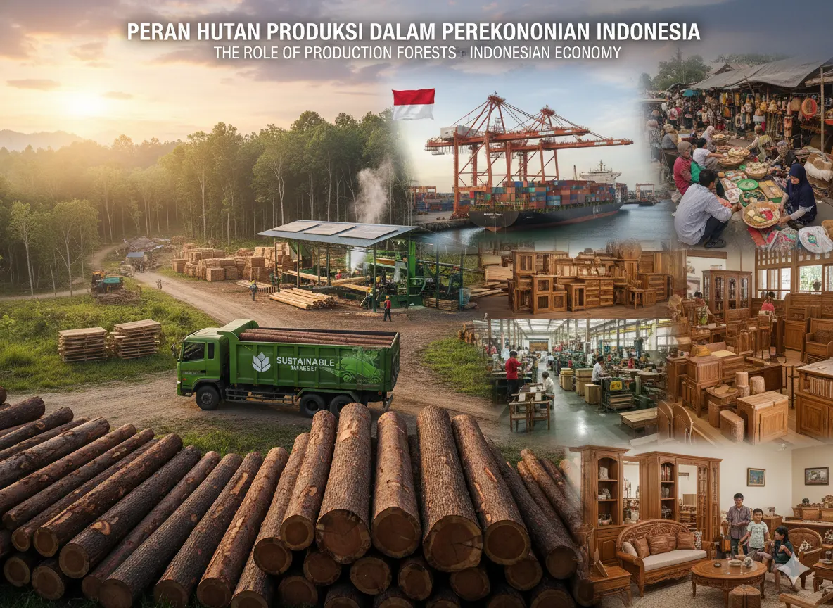 Peran Hutan Produksi dalam Perekonomian Indonesia (ft.istimewa)