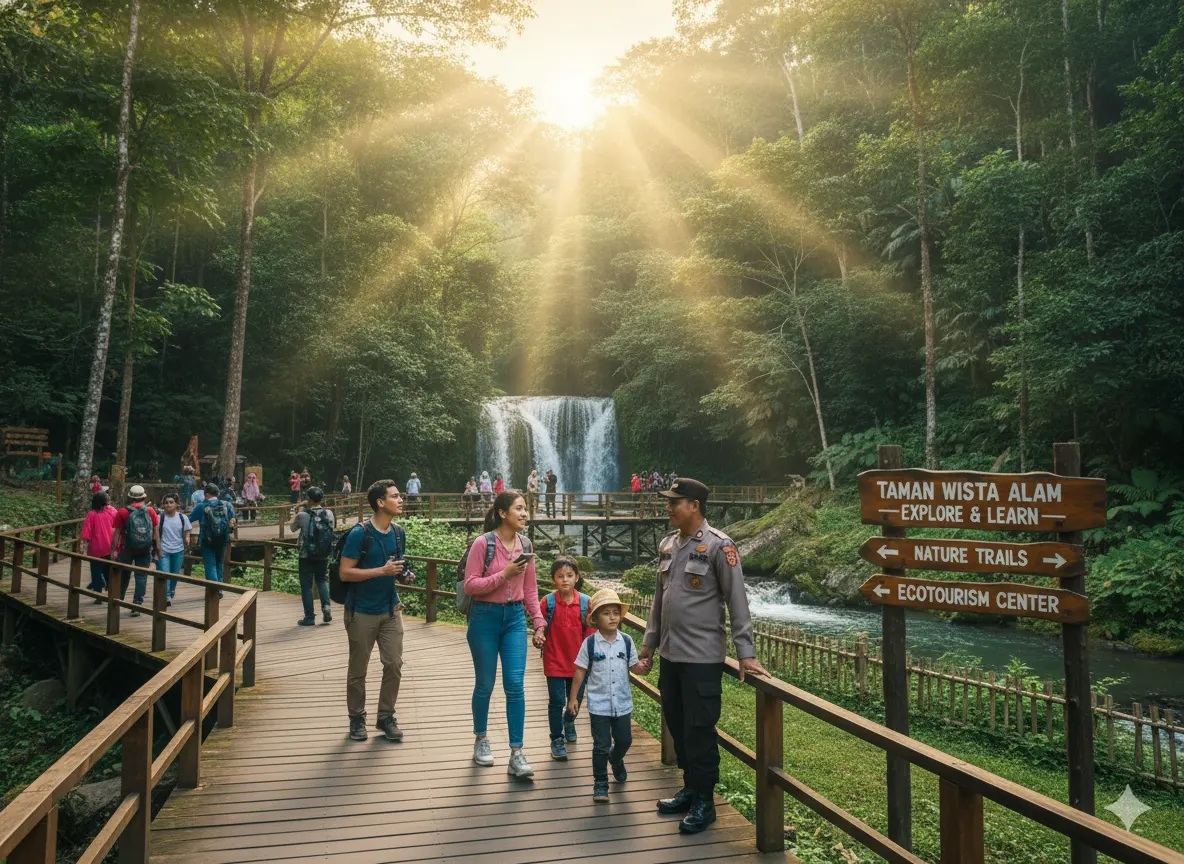 Perbedaan Taman Wisata Alam dengan Taman Nasional dan Cagar Alam (AiStudio)