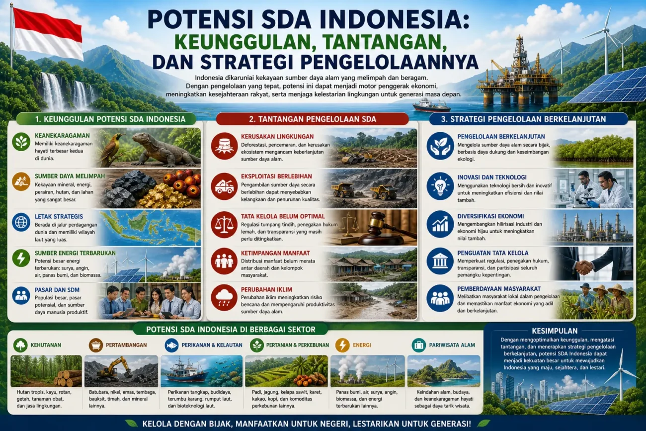 Potensi SDA Indonesia: Keunggulan, Tantangan, dan Strategi Pengelolaannya (AiStudio)