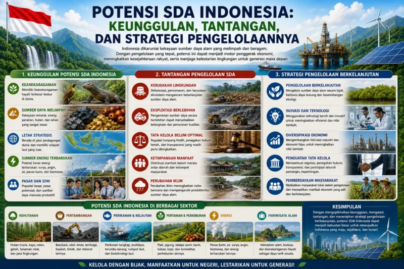 Potensi SDA Indonesia: Keunggulan, Tantangan, dan Strategi Pengelolaannya