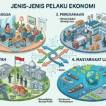 Jenis-Jenis Pelaku Ekonomi: Rumah Tangga, Perusahaan, Pemerintah, dan Masyarakat Luar Negeri (AiStudio)