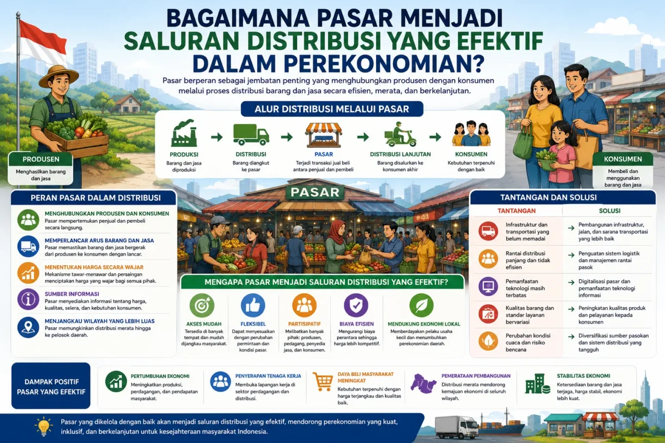 Bagaimana Pasar Menjadi Saluran Distribusi yang Efektif dalam Perekonomian? (AiStudio)