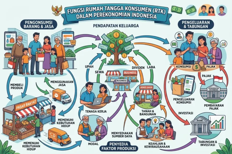 Fungsi Rumah Tangga Konsumen dalam Sistem Perekonomian Indonesia