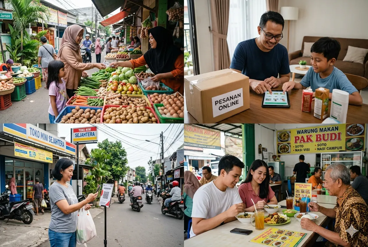 Contoh Kegiatan Rumah Tangga Konsumen dalam Kehidupan Sehari-hari (AiStudio)