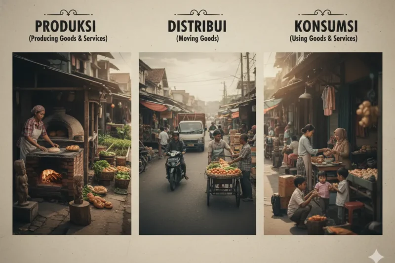 Kegiatan Ekonomi di Lingkungan Sekitar: Produksi, Distribusi, dan Konsumsi