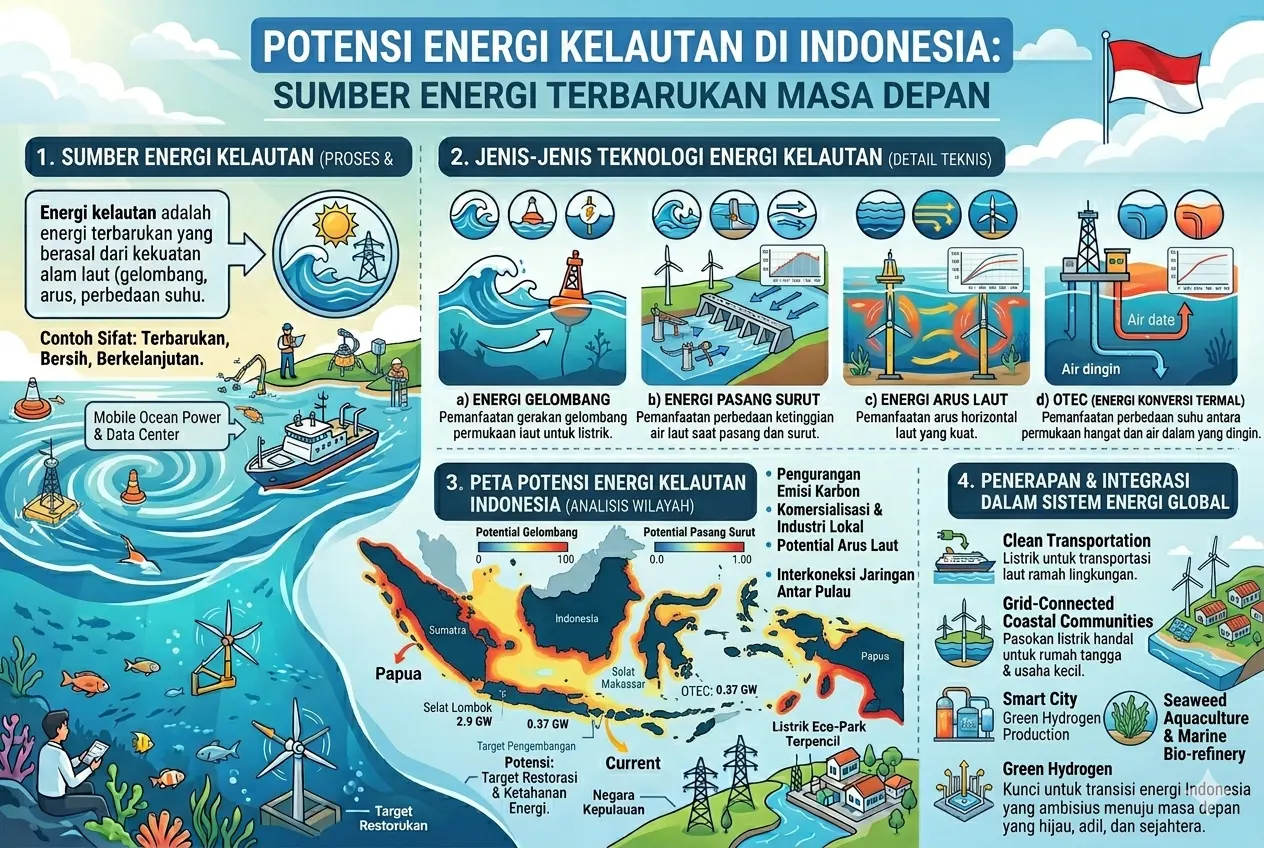 Potensi Energi Kelautan di Indonesia sebagai Sumber Energi Terbarukan (AiStudio)