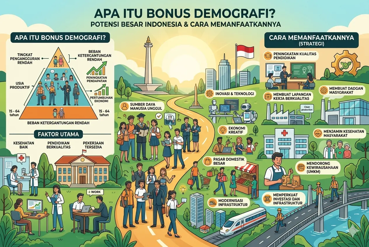 Apa Itu Bonus Demografi? Potensi Besar Indonesia dan Cara Memanfaatkannya (AiStudio)