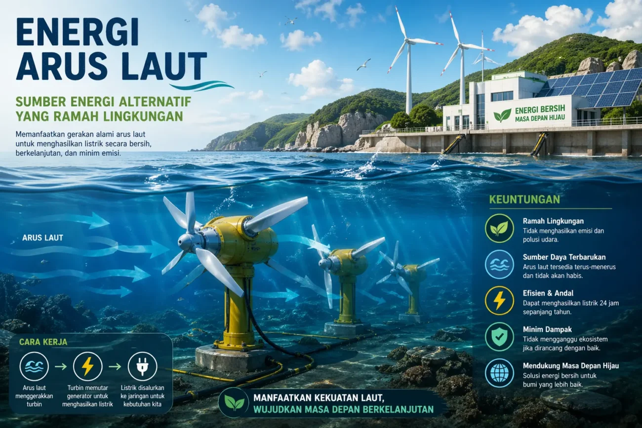 Energi Arus Laut: Sumber Energi Alternatif yang Ramah Lingkungan (AiStudio)