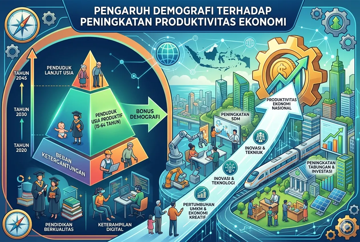 Pengaruh Demografi Terhadap Peningkatan Produktivitas Ekonomi (AiStudio)