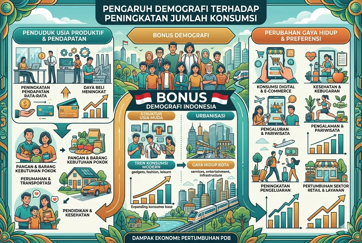 Pengaruh Demografi Terhadap Peningkatan Jumlah Konsumsi (AiStudio)