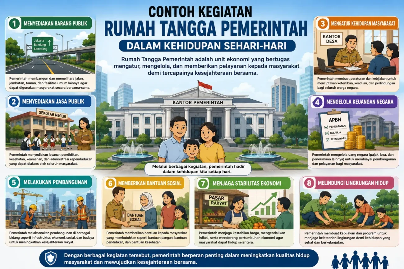 Contoh Kegiatan Rumah Tangga Pemerintah dalam Kehidupan Sehari-hari (AiStudio)