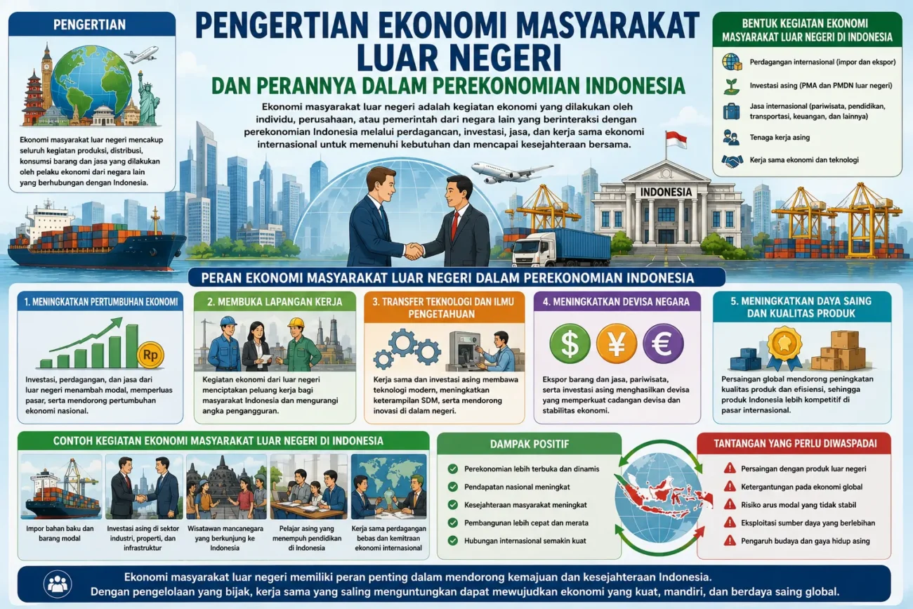 Pengertian Ekonomi Masyarakat Luar Negeri dan Perannya dalam Perekonomian Indonesia (AiStudio)
