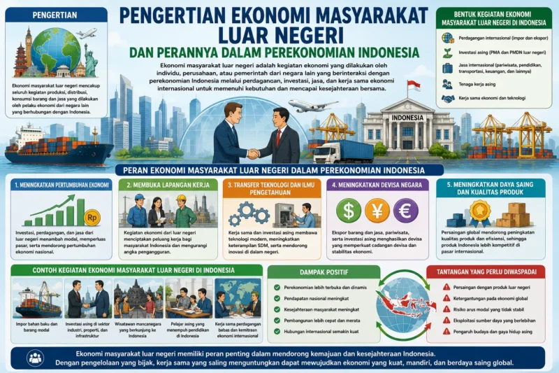 Pengertian Ekonomi Masyarakat Luar Negeri dan Perannya dalam Perekonomian Indonesia