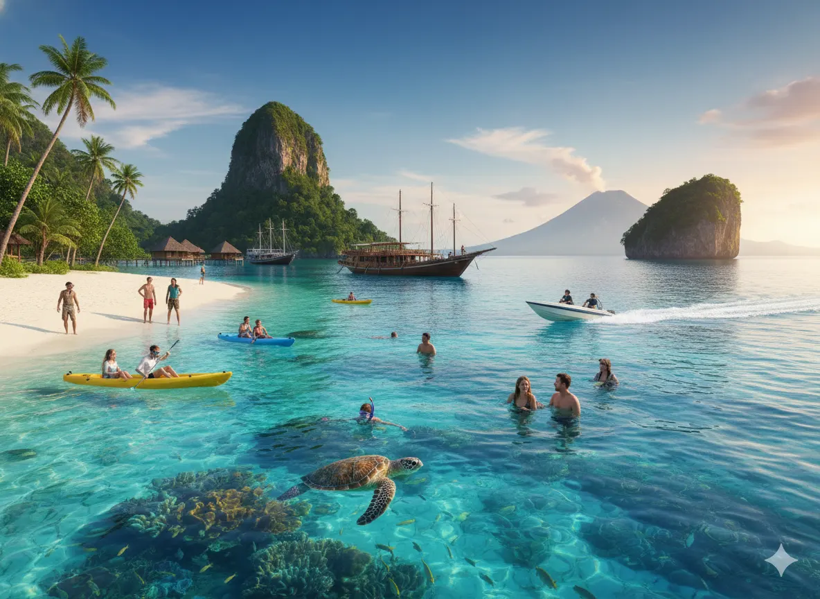 Wisata Bahari: Pengertian, Jenis, dan Contohnya di Indonesia (AiStudio)