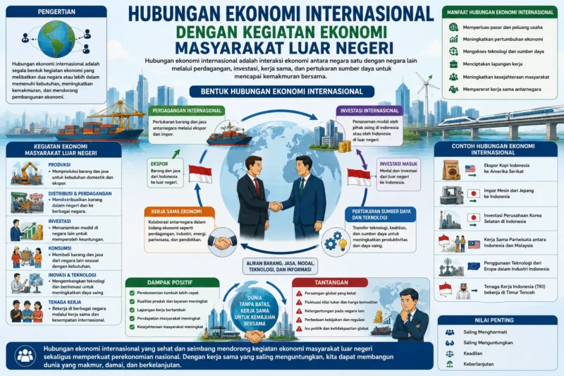 Hubungan Ekonomi Internasional dengan Kegiatan Ekonomi Masyarakat Luar Negeri
