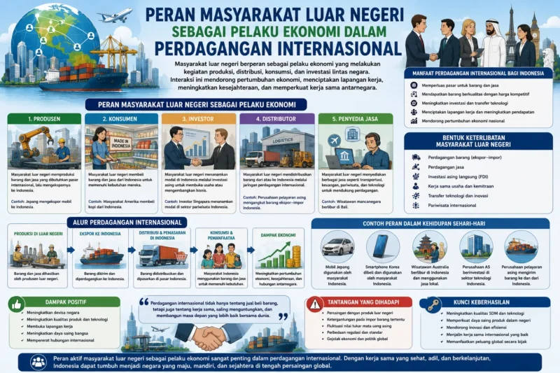 Peran Masyarakat Luar Negeri sebagai Pelaku Ekonomi dalam Perdagangan Internasional