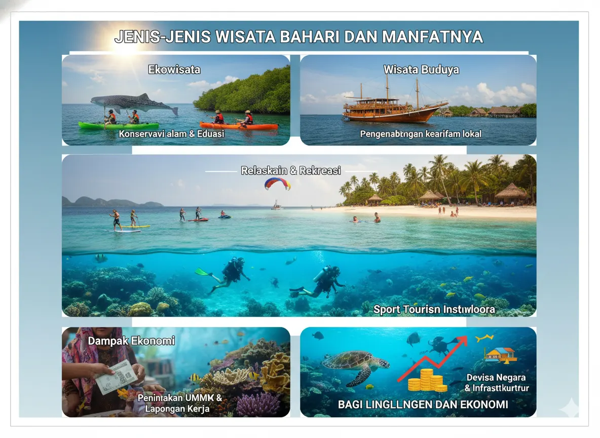 Jenis-Jenis Wisata Bahari dan Manfaatnya bagi Lingkungan dan Ekonomi (AiStudio)