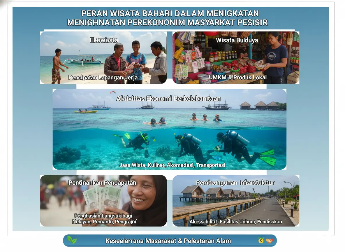 Peran Wisata Bahari dalam Meningkatkan Perekonomian Masyarakat Pesisir (AiStudio)