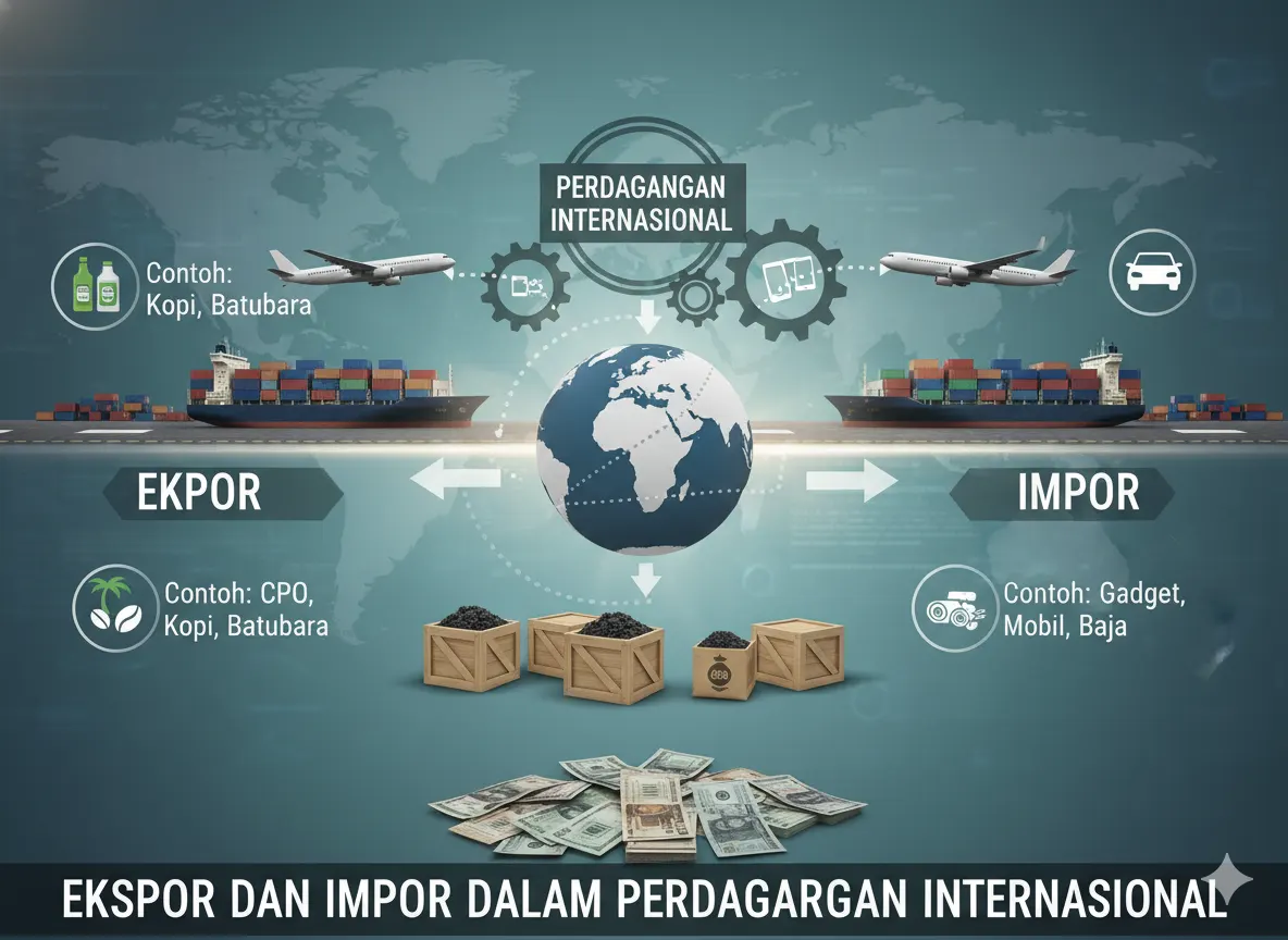 Pengertian Ekspor dan Impor Beserta Contohnya dalam Perdagangan Internasional (Aistudio)