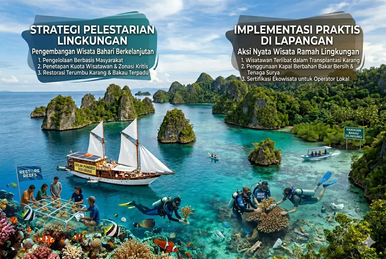 Upaya Pelestarian Lingkungan dalam Pengembangan Wisata Bahari (AiStudio)