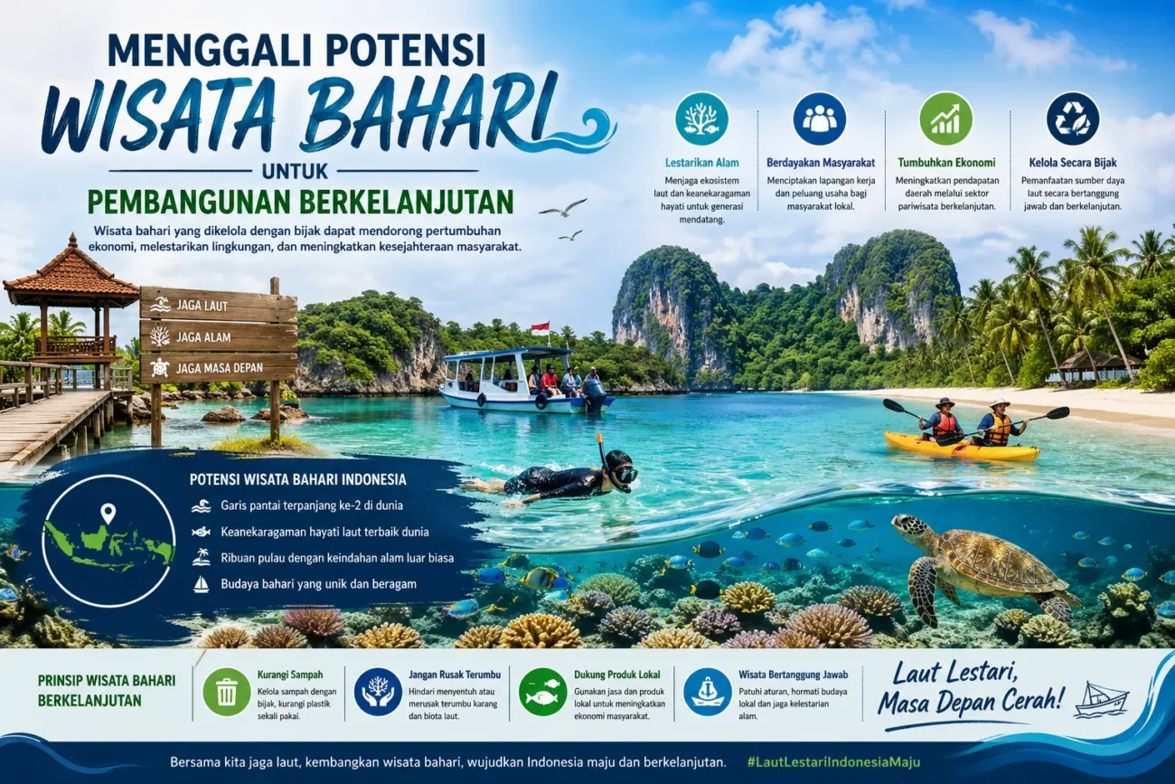Menggali Potensi Wisata Bahari untuk Pembangunan Berkelanjutan (AiStudio)
