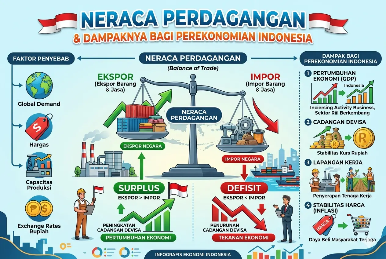 Neraca Perdagangan: Pengertian, Jenis, dan Dampaknya bagi Perekonomian (AiStudio)