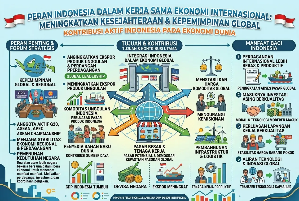 Peran Indonesia dalam Kerja Sama Ekonomi Internasional (AiStudio)