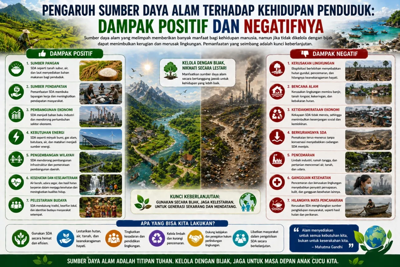 Pengaruh Sumber Daya Alam terhadap Kehidupan Penduduk: Dampak Positif dan Negatifnya (AiStudio)