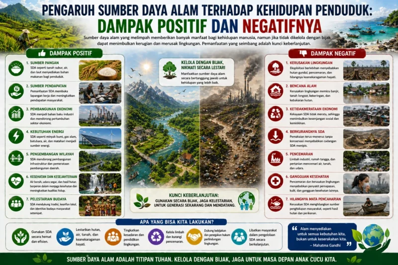 Pengaruh Sumber Daya Alam terhadap Kehidupan Penduduk: Dampak Positif dan Negatifnya