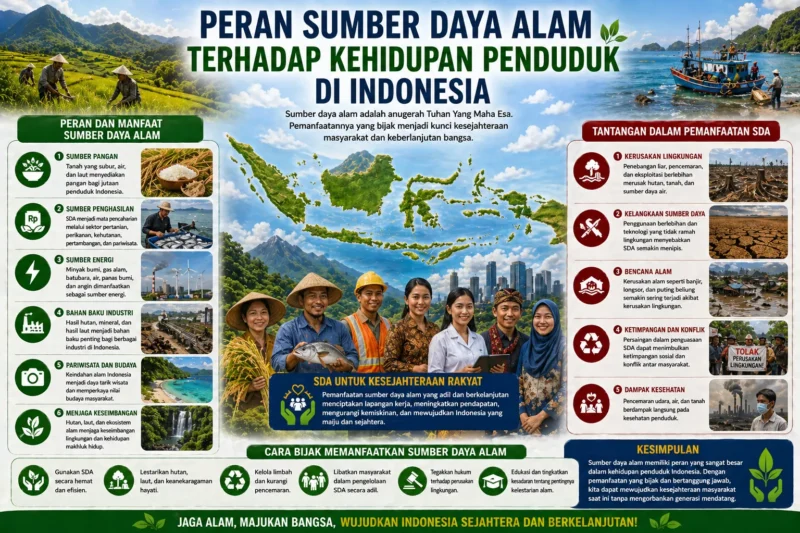 Peran Sumber Daya Alam terhadap Kehidupan Penduduk di Indonesia
