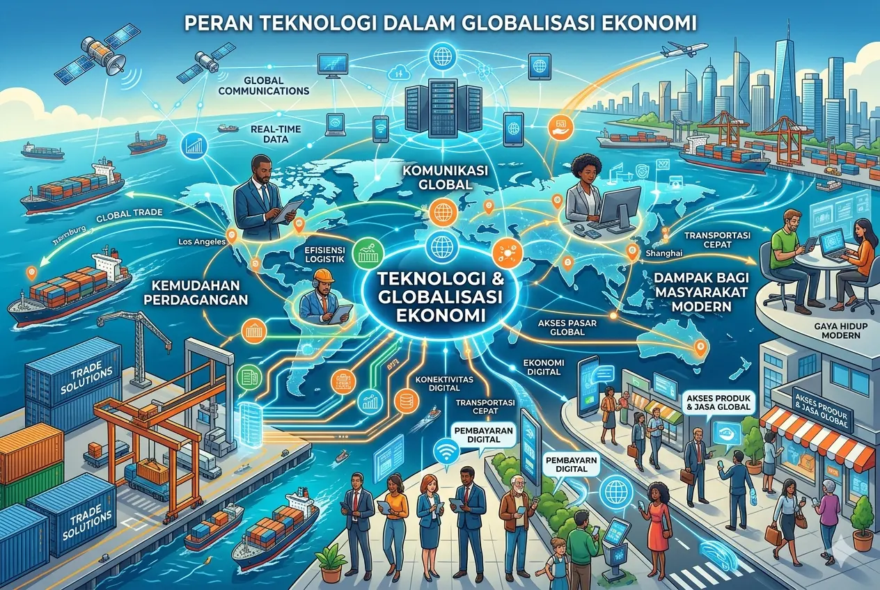 Peran Teknologi dalam Globalisasi Ekonomi (AiStudio)