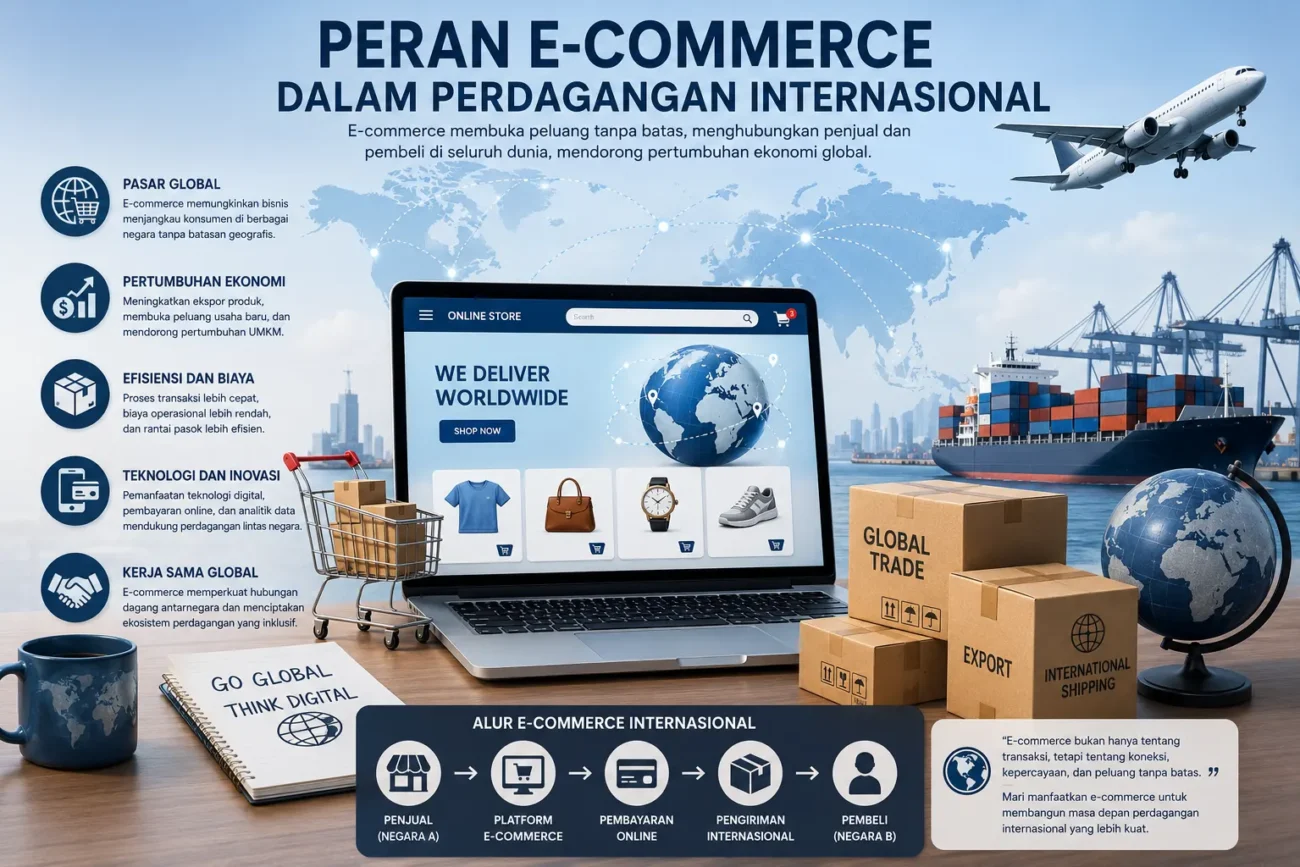 Peran E-Commerce dalam Perdagangan Internasional (AiStudio)