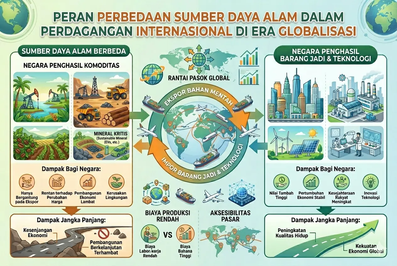 Peran Perbedaan Sumber Daya Alam dalam Perdagangan Internasional di Era Globalisasi (AiStudio)