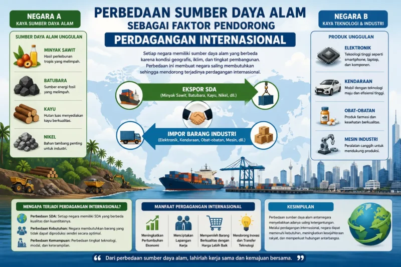 Perbedaan Sumber Daya Alam sebagai Faktor Pendorong Perdagangan Internasional